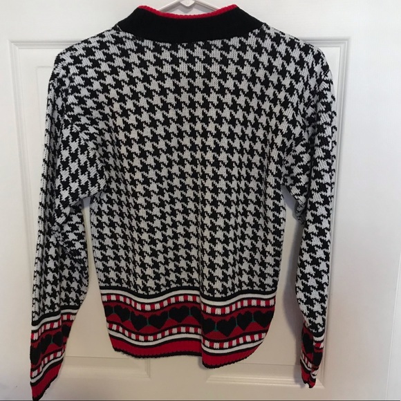 Vintage R.J. Pumpkin HoundsTooth Retro Little Girl Sweater - Picture 4 of 6